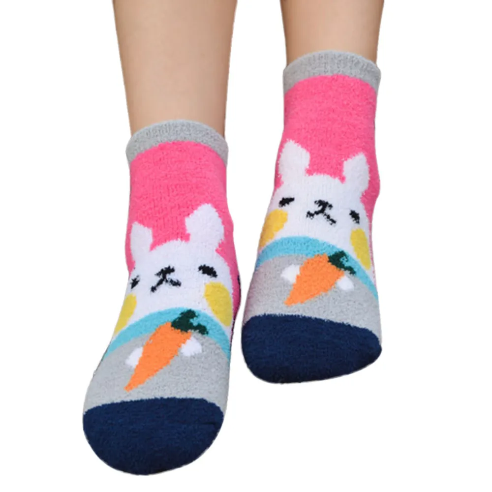 3D Women soft Cartoon Socks Coral Cashmere comfortable L50/0105 | Женская одежда