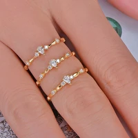 caimao jewelry 14k yellow gold natural 0 13ctw diamond engagement wedding exquisite small ring