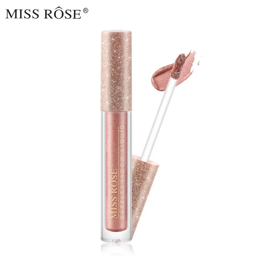 MISS ROSE 12 Цвет Сияющие блестящие тени для век один пигменты Smoky Eyes мерцание жидкость