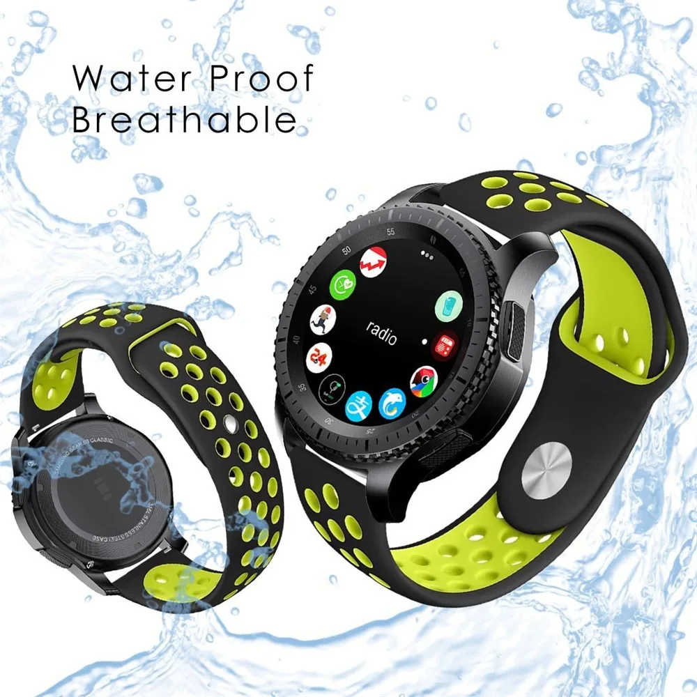 Ремешок для наручных часов 20 22 мм Samsung Gear S2 S3 Frontier классический спортивный