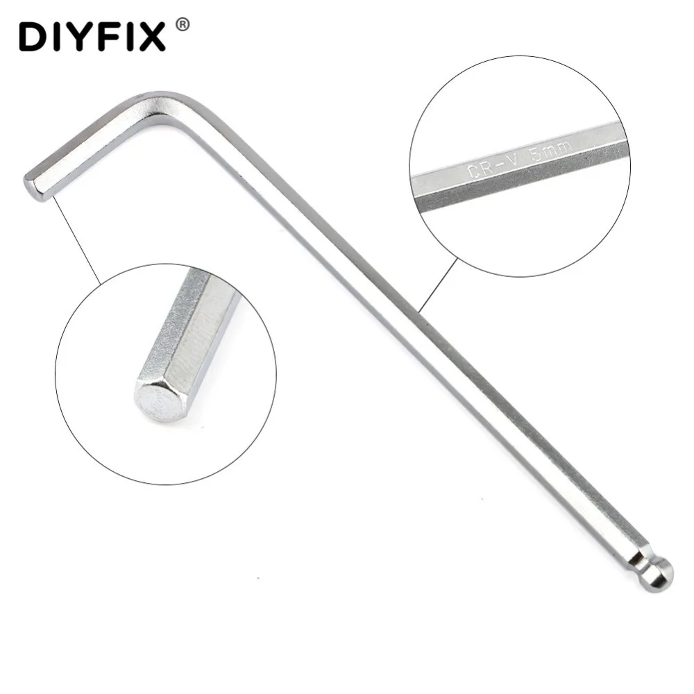 DIYFIX портативный шестигранный универсальный ключ Отвертка Гаечный Ключ Torx набор ключей длинная рука/короткая рука метрический шариковый ключ набор ручных инструментов
