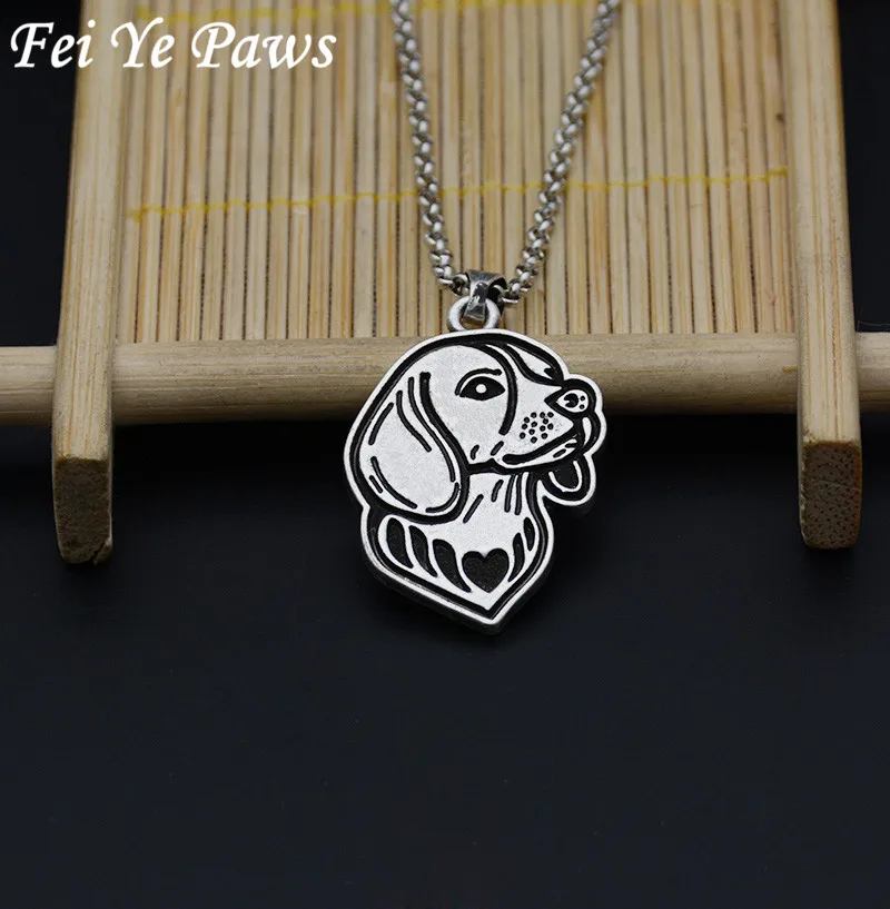 Fei Ye Paws винтажные 3D Beagle ожерелья и кулоны Бохо Подвески украшение для собаки