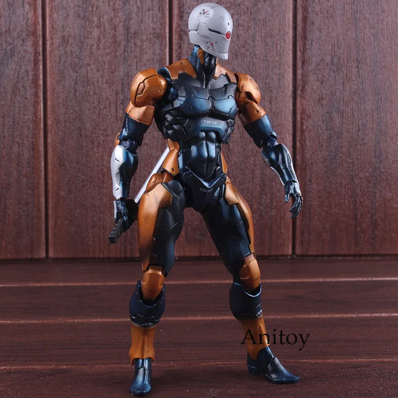 Play Arts Kai Metal gear твердый киборг ниндзя Серая лиса ПВХ тактический шпионаж фигурка Коллекционная модель игрушки 26 см