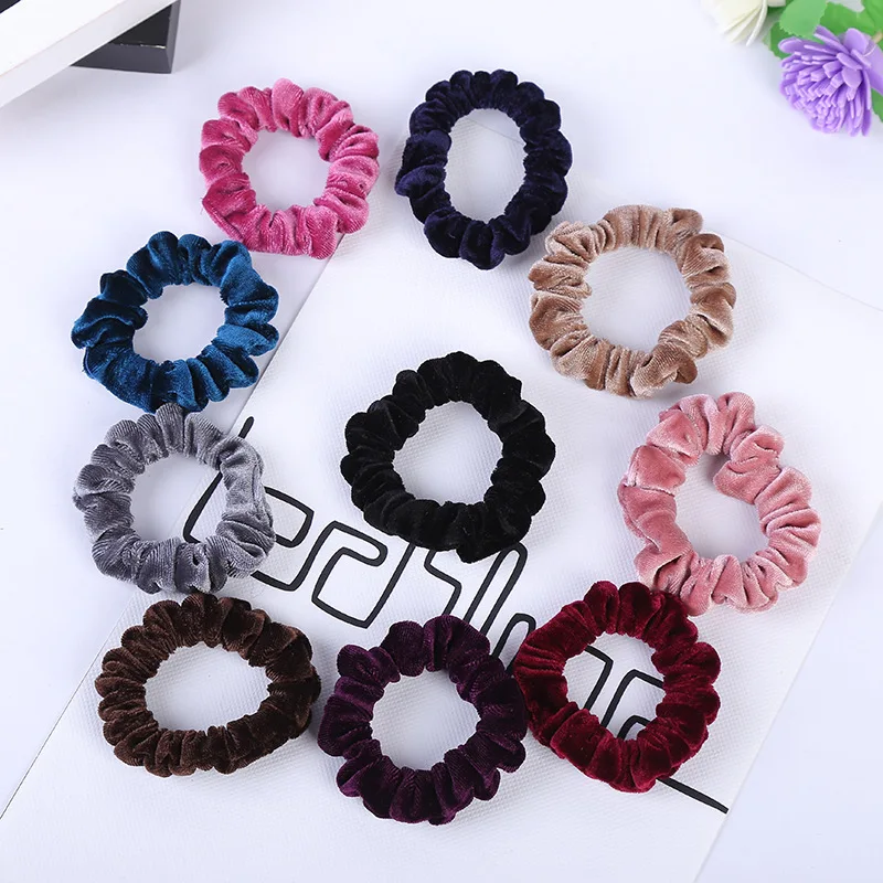 

For Women Hair Ties Velvet Scrunchie Elastic Hair Band Bow Hair Rope Sweet Cute Ponytail HeadBand Girls Fashion Hair Accessories