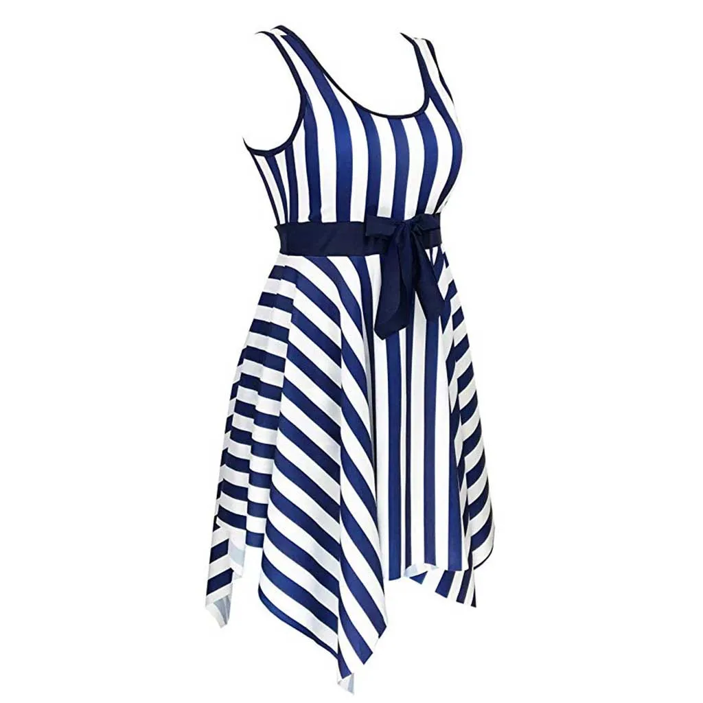 SAGACE сдельный купальник полосатый гофрированная юбка консервативный боди