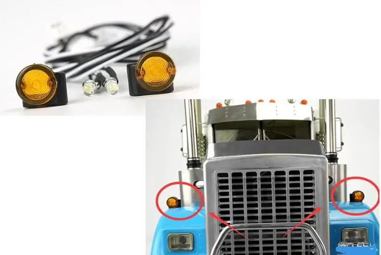 Индикатор ширины 1/14 RC светильник светодиодный индикатор положения спереди и