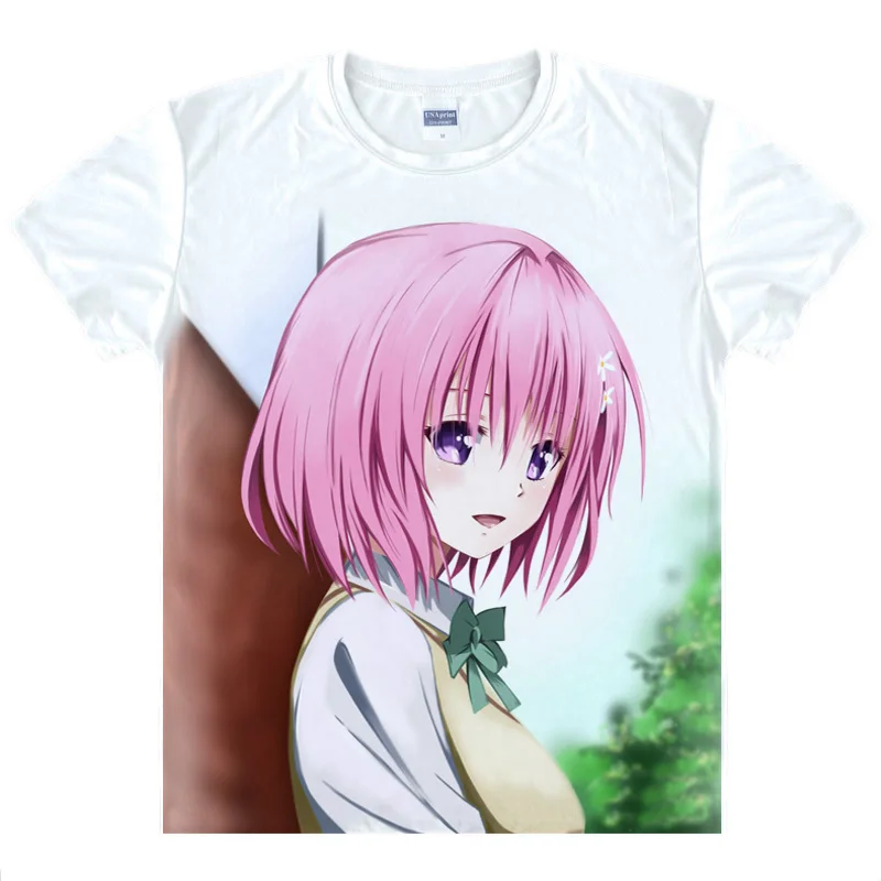 Новое поступление Мужская модная летняя стильная футболка To Love Ru Momo Nano Astar