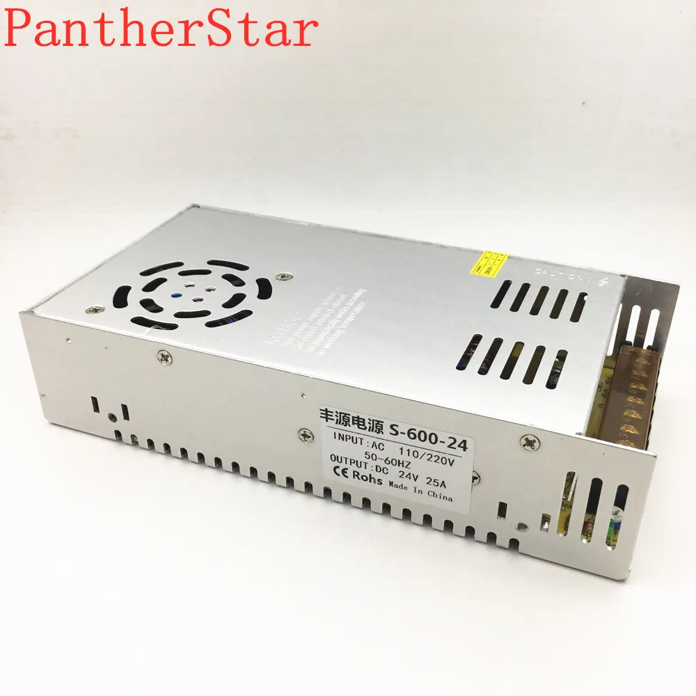 DC 24 V 25A 600 W для 3528 светодиодные ленты или контакт системы видеонаблюдения адаптер