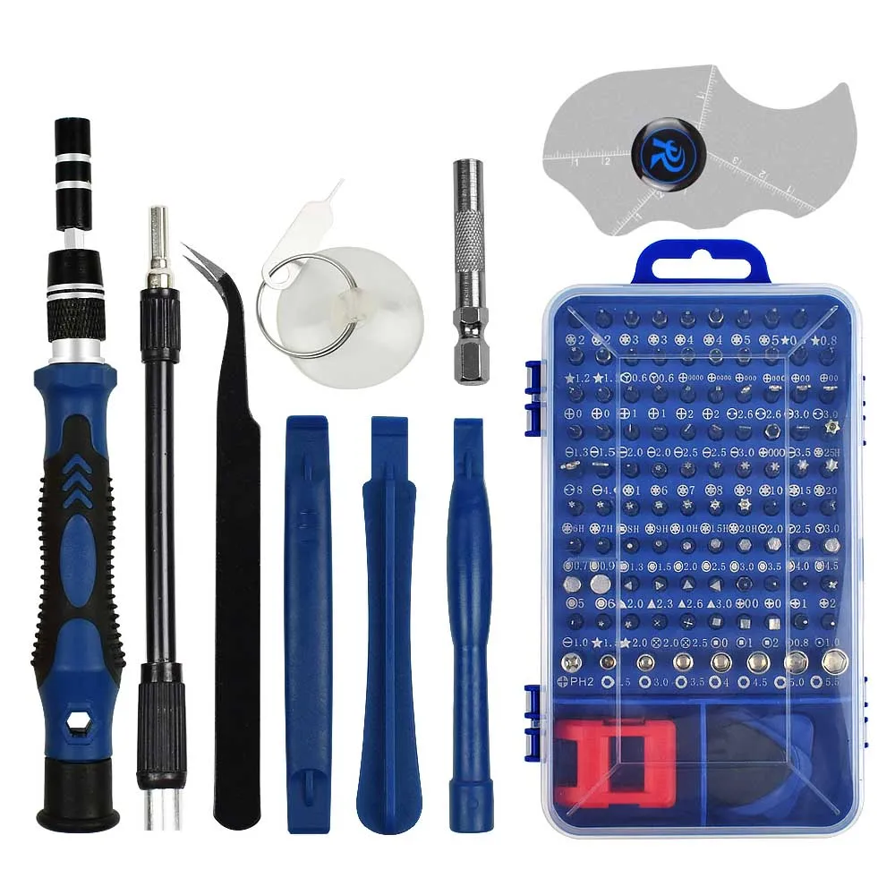 115 шт. Набор прецизионных отверток NEWACALOX Torx/Phillips/Hex мини-отвертка для ремонта телефонов, ручных инструментов, набор отверток