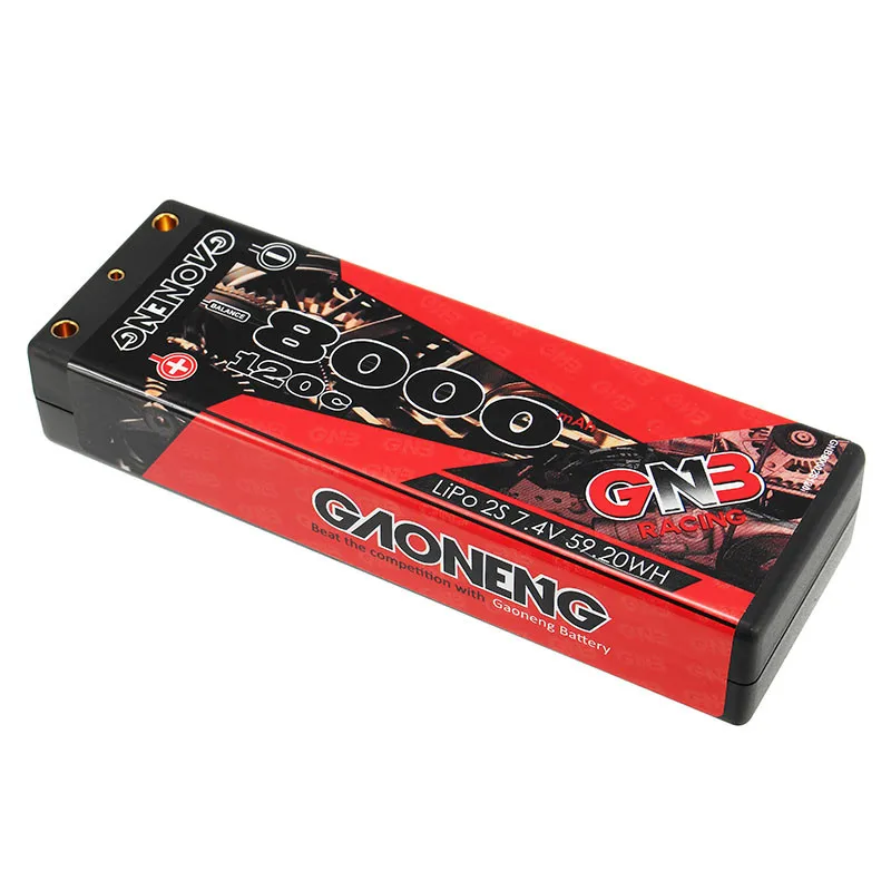 Аккумуляторная Lipo батарея Gaoneng 7 4 В 8000 мАч 2S2P 120C 59 2wh для 1/10 RC автомобиля|lipo battery|battery
