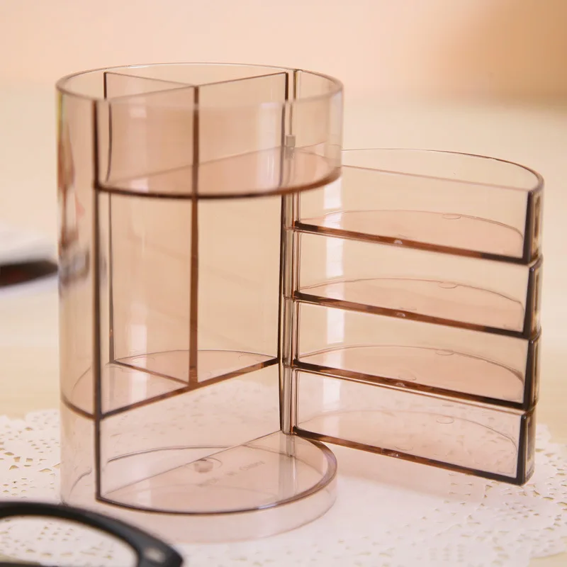 Настольное хранилище многофункциональный прозрачный пенал Четырехслойный