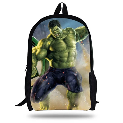 16-дюймовый Шпилька с героями мультфильмов Mochila рюкзак с изображением Халка детские школьные сумки для мальчиков детские рюкзаки для школы Bolsa Infantil Menino - Цвет: mA322