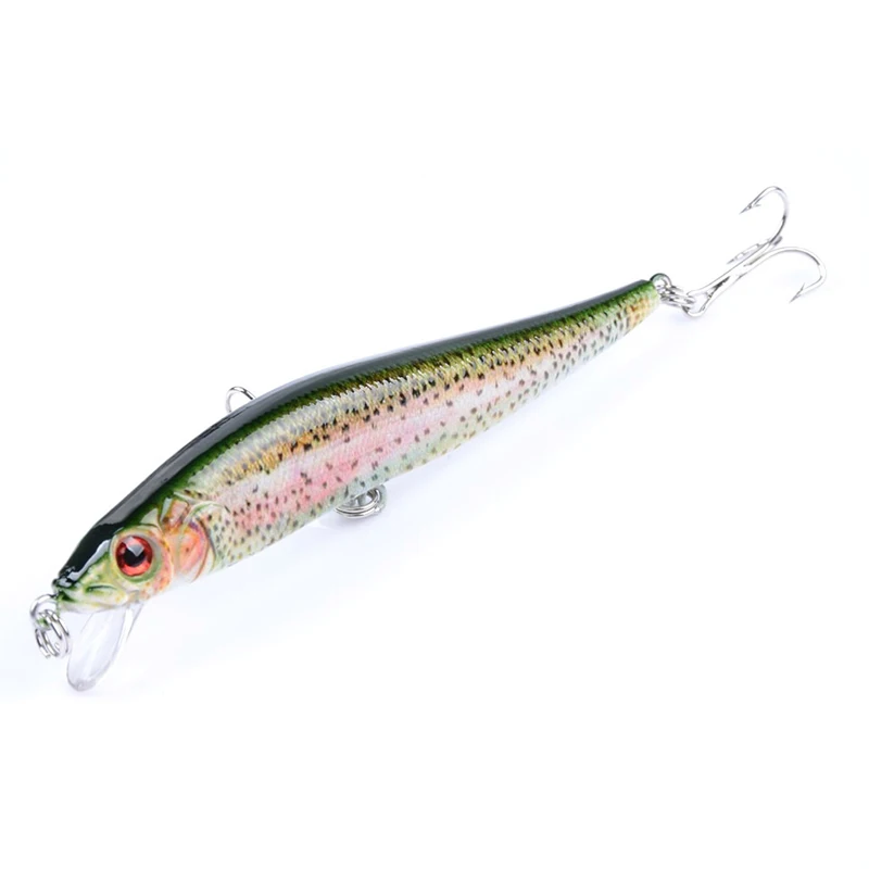 1Pcs fishing lure wobbler minnow isca artificial Bionic Painted lures 3D Eyes tackle leurre 10cm 10g Hard | Спорт и развлечения