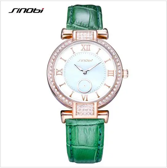 Модные женские часы SINOBI ведущей марки со стразами | Наручные