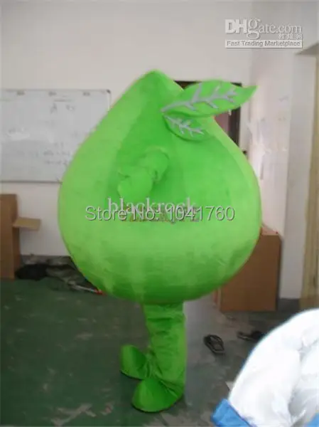Горячая распродажа новый прибыть большой зеленый листьев растений костюм