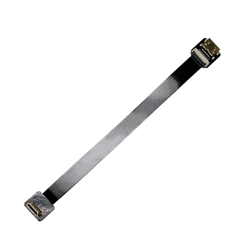 40/50/60/80/100 см ультра тонкий HDMI кабель прямой тип C Mini Female to Male UP угловой 90 градусов