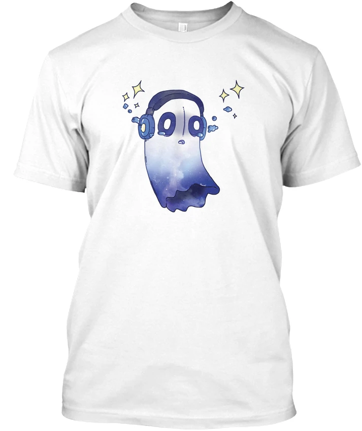 Фото Napstablook Популярные Tagless Tee T-Shirt100 % хлопок повседневное печати короткий рукав Napstablook Популярные Tagless Tee T-Shirt100 % хлопок повседневное печати короткий рукав