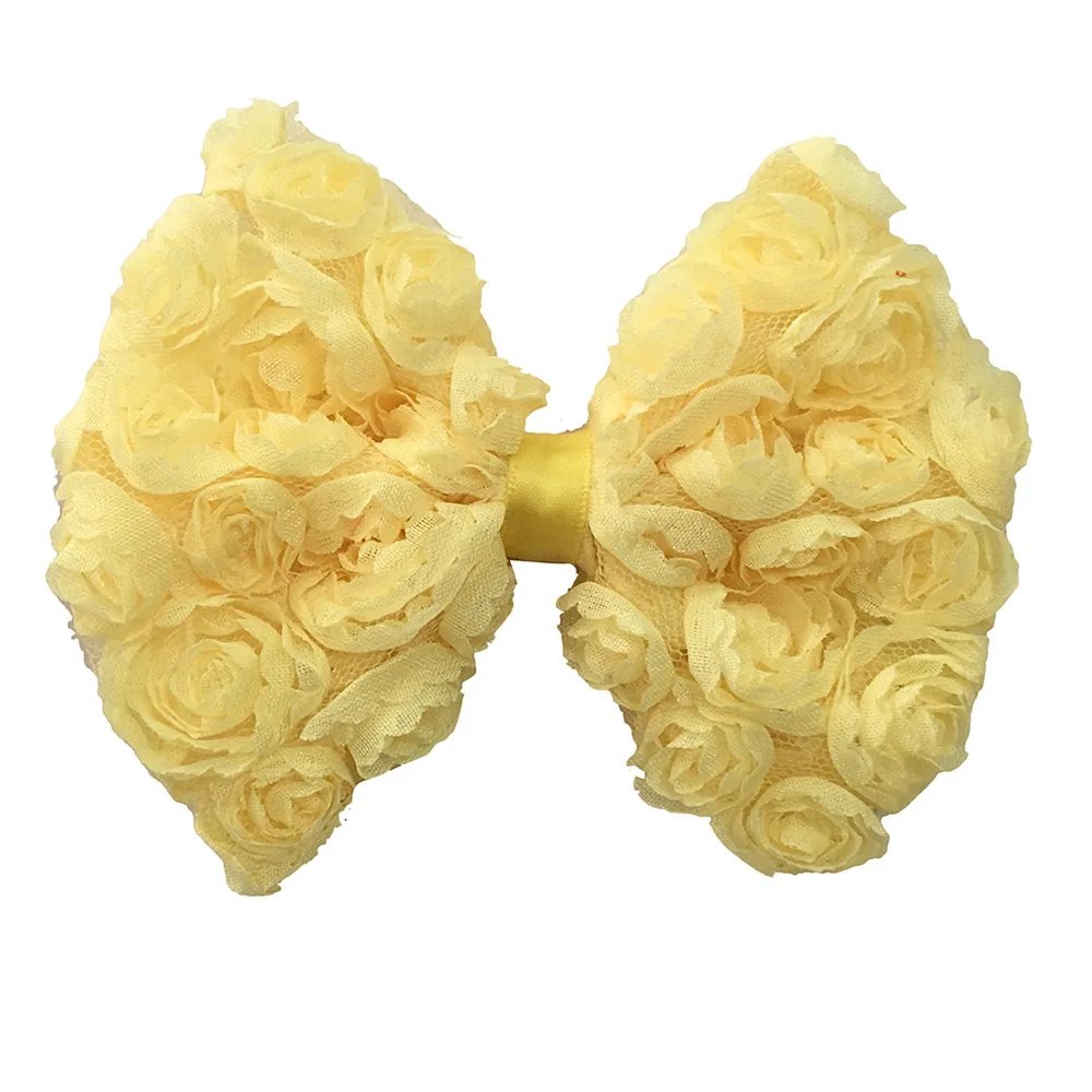 1 шт. большая шифоновая розетка шифоновый бант|bow hair clip girl|hair girlbow |