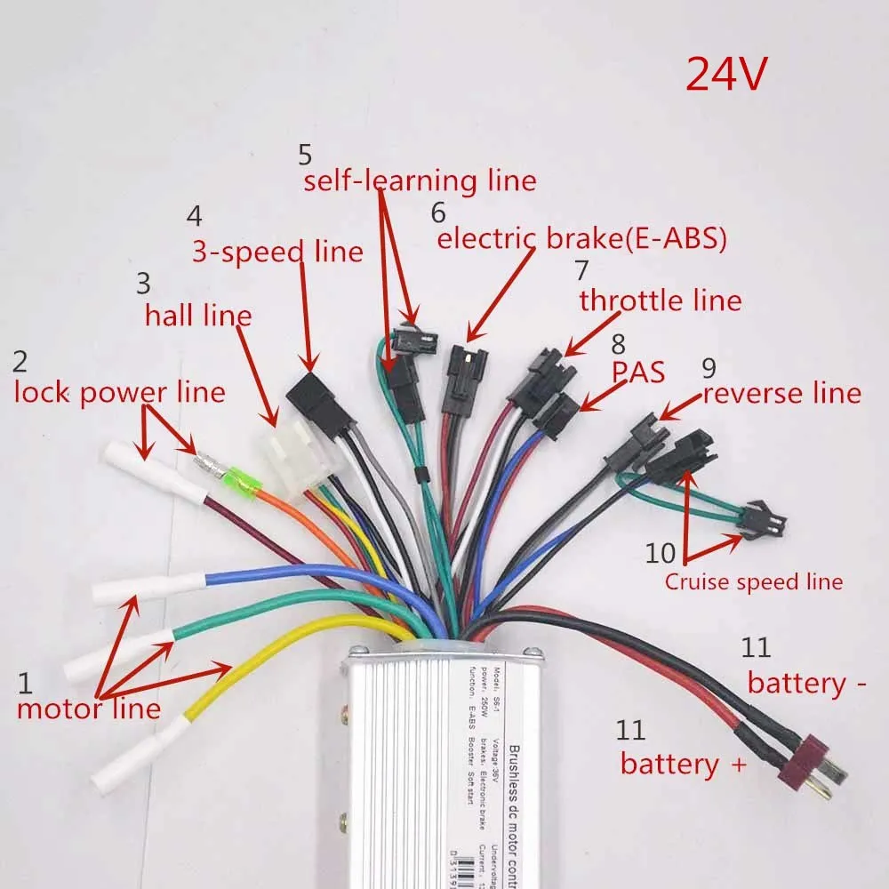 24 V/36 V/48 V 350W электрический скутер конверсионный комплект Мотор для