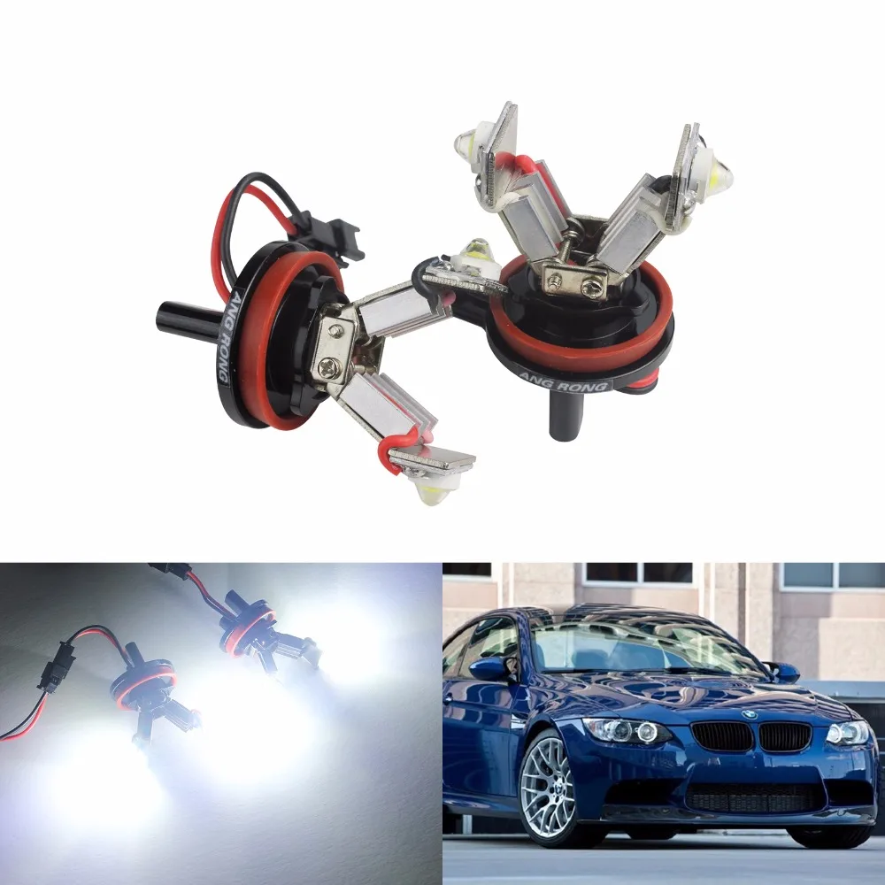 

ANGRONG Angel Eyes Halo Ring LED H8 Bulb Marker Light Bulbs for BMW E90 E92 E82 E60 E70 X5 E71 X6 E89