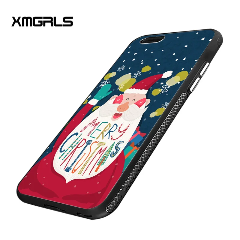 xmgrls for iPhone 7 plus case pattern non-slip PC frosted scale cool mobile phone cases bag Merry Christmas | Мобильные телефоны и