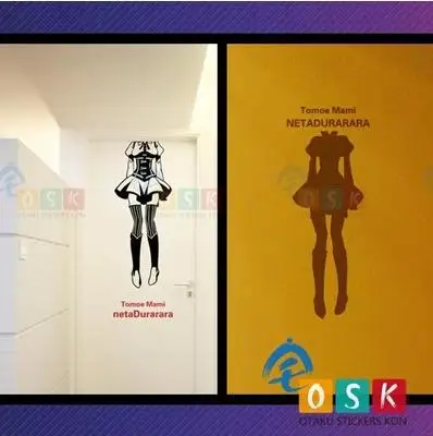 Аниме Puella Magi Madoka MAGICA Tomoe MAMI винил Pegatina AnimeWall стикеры Наклейка Декор для дома