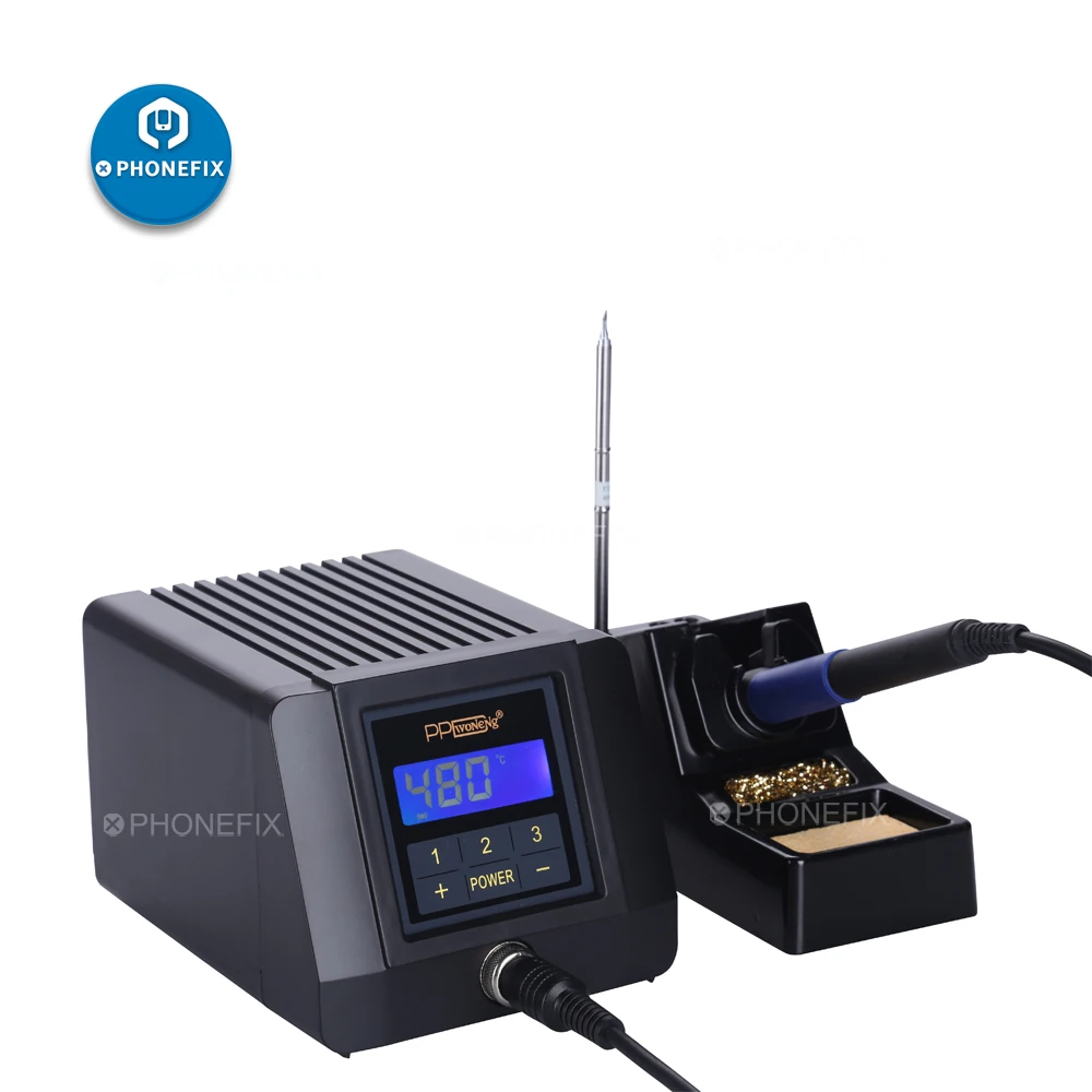Умная Бессвинцовая паяльная станция PHONEFIX PPD1200 ESD светодиодный светодиодным