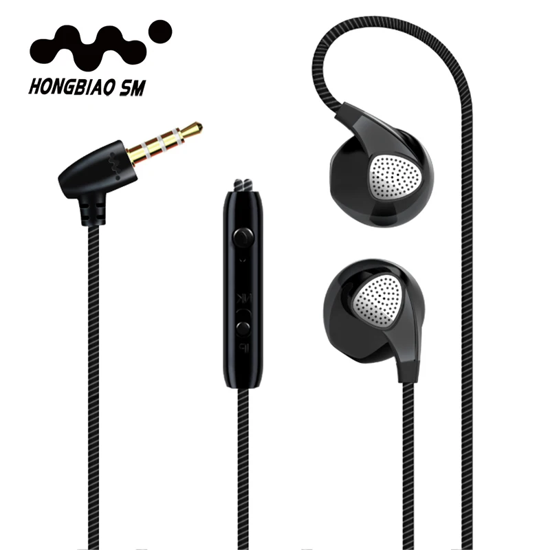 HONGBIAO SM S10 наушники с микрофоном 3 5 мм Бас гарнитура для Xiaomi sony iPhone 7 6 6S 5S|headphones with