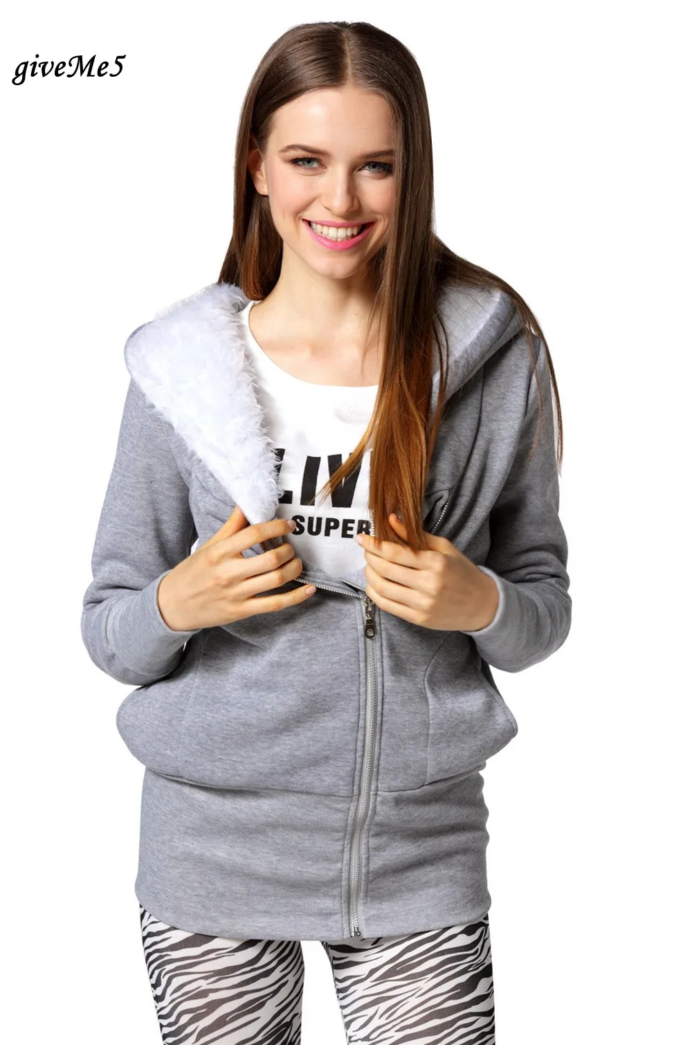 Новинка 2017 черный серый цвет толстовки на молнии теплый зимний флисовый