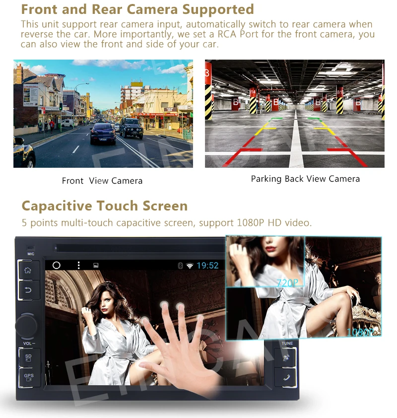 6 2 &quotсенсорный экран Android 0 ГБ Автомобильный dvd плеер 2Din GPS навигация