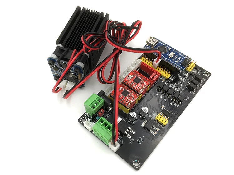 GKTOOLS-V4 USB многоосевой шаговый двигатель плата управления, DIY гравировальный станок материнская плата Поддержка ШИМ для регулировки мощности лазера