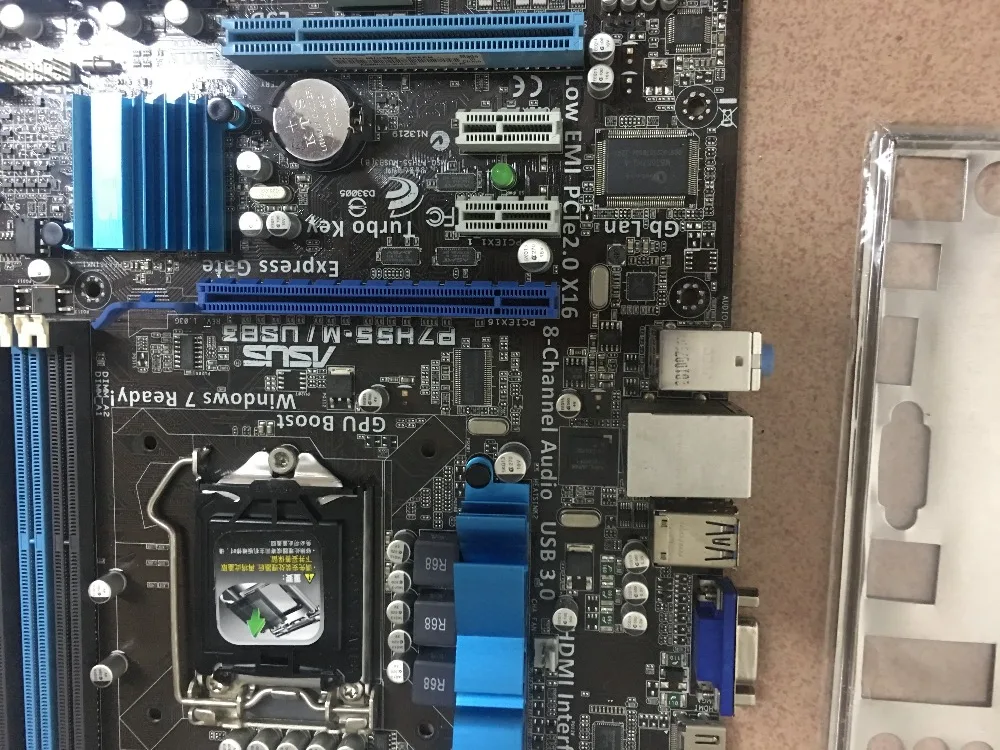 Б/у оригинальная материнская плата ASUS P7H55 M/USB3 LGA 1156 DDR3 настольная бесплатная