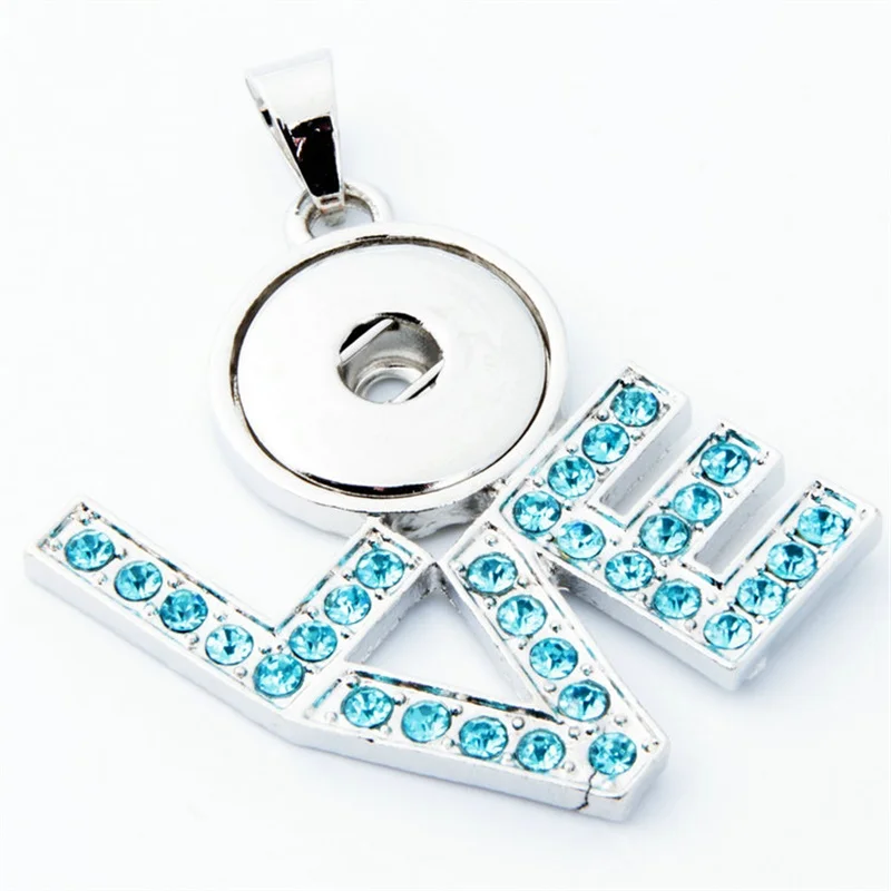 Романтический кулон с кнопкой в форме буквы LOVE ожерелье цепочкой для влюбленных