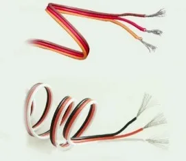 DIY Futaba / JR цветной 22 # 22AWG сервоудлинительный кабель/плоский кабель 1 м без