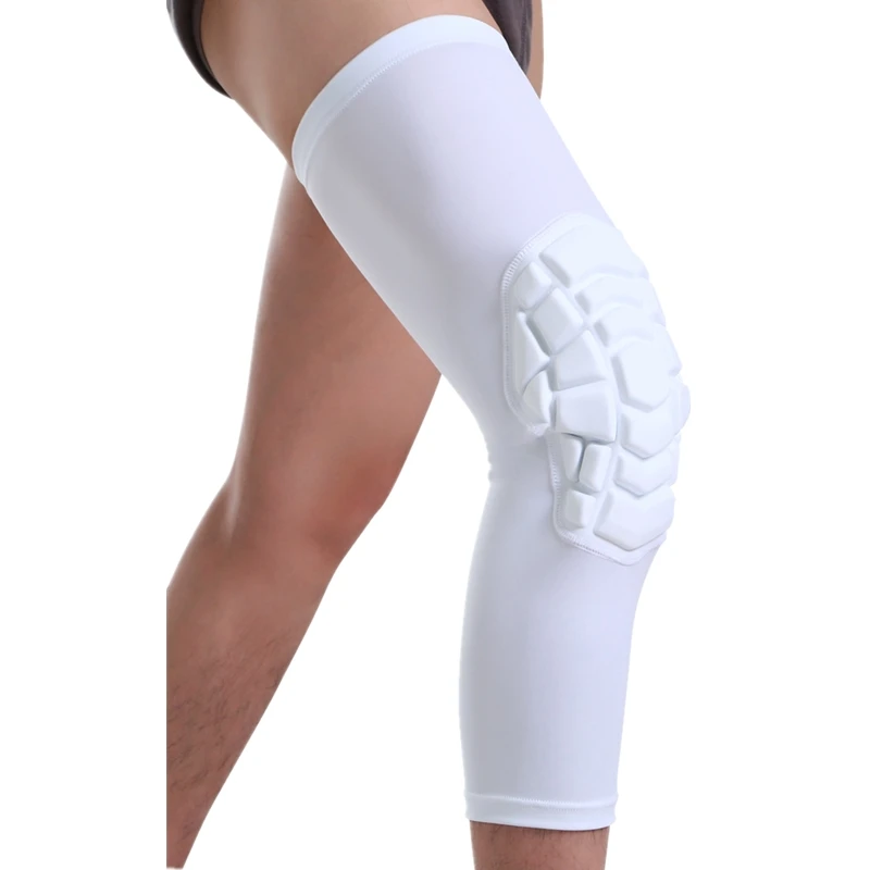 1 шт. Crashproof наколенники соты компрессионные длинные гетры с длинным рукавом