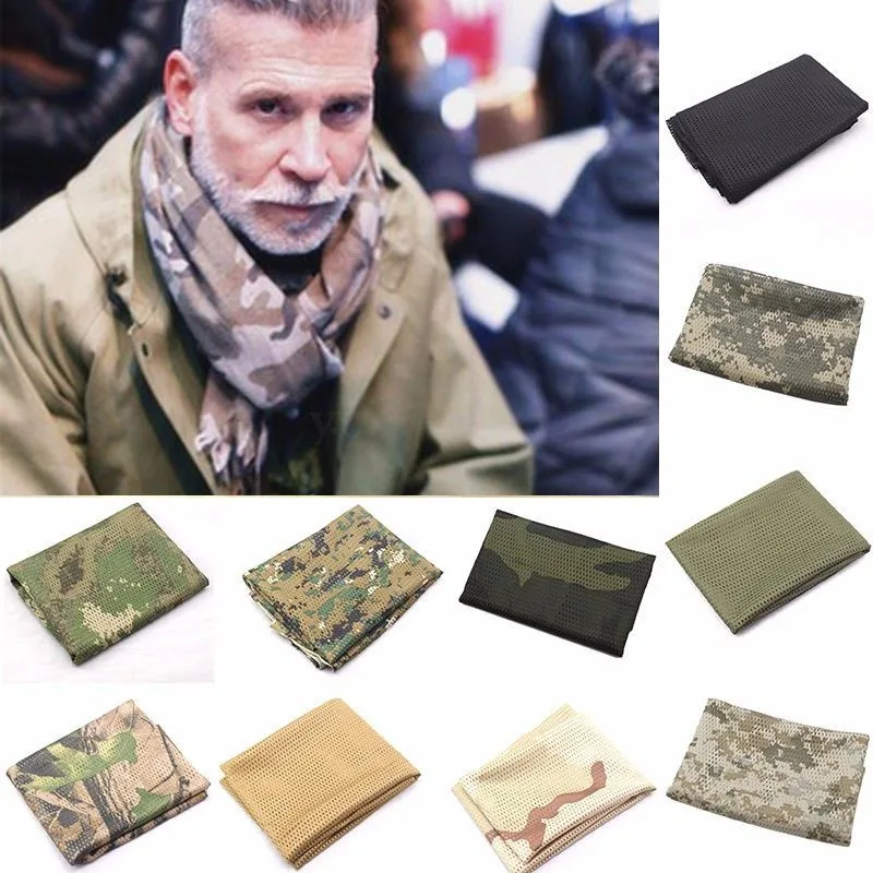 Охотничий Тактический военный Камуфляжный сетчатый шейный шарф маска с вуалью