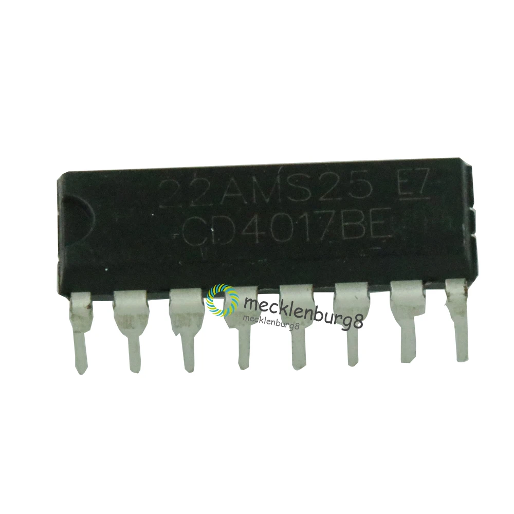 100 шт. CD4017 CD4017B CD4017BE 4017 десятилетний счетчик разделитель IC|Запасные части| |