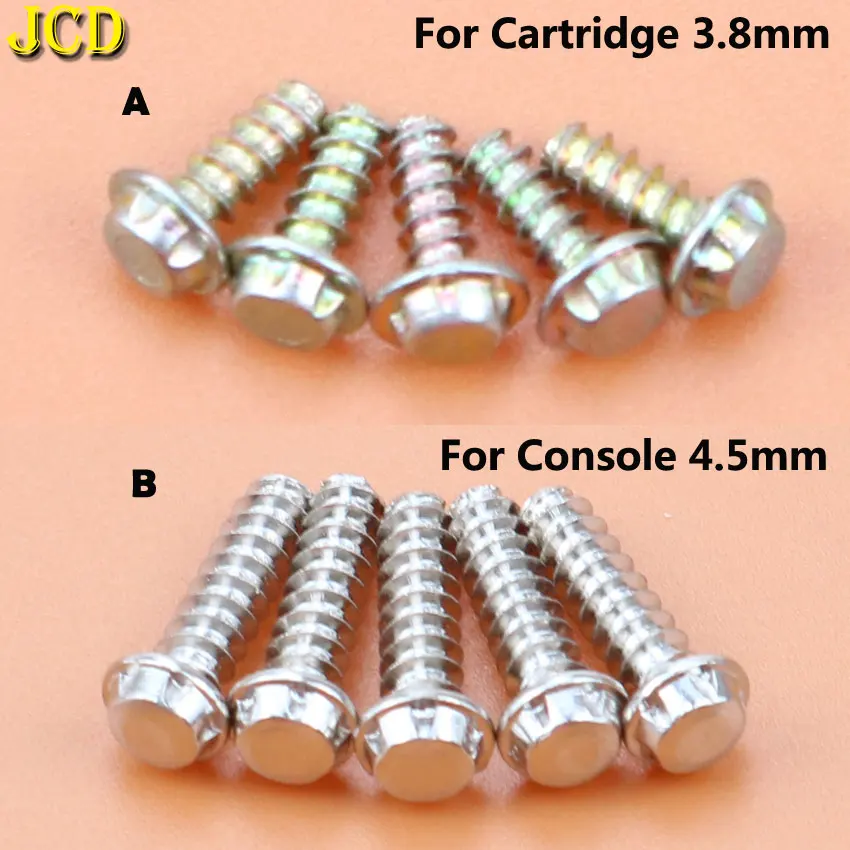 JCD 5PCS 3.8mm 4.5mm Security Bit Screws For Nintendo NES SNES N64 For Gameboy GB Console & Cartridge Case Screws