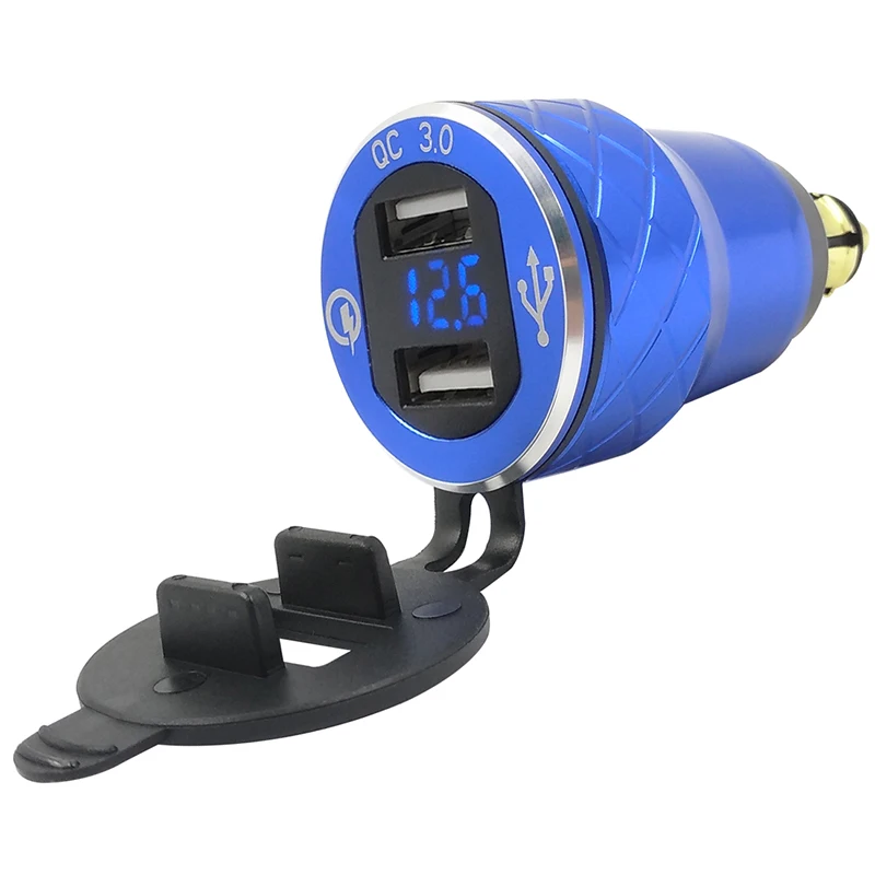 Buendeer Quick Charge 3 0 EU двойной USB мотоцикл водонепроницаемый вольтметр Для BMW DIN к разъем