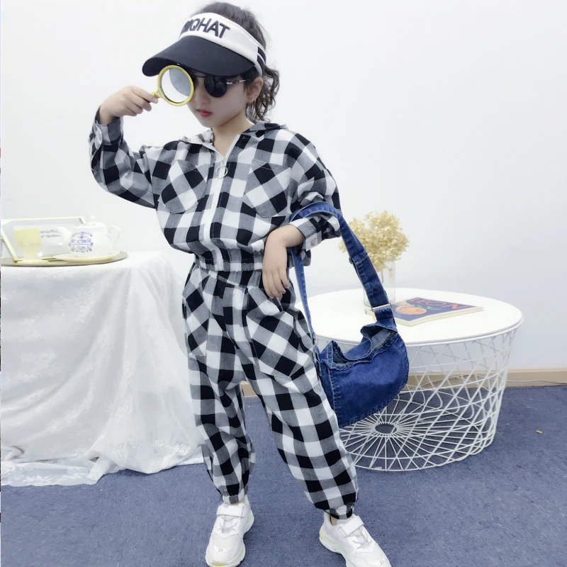 Комплект для девочек весна-осень 2019 новая детская рубашка в западном стиле с