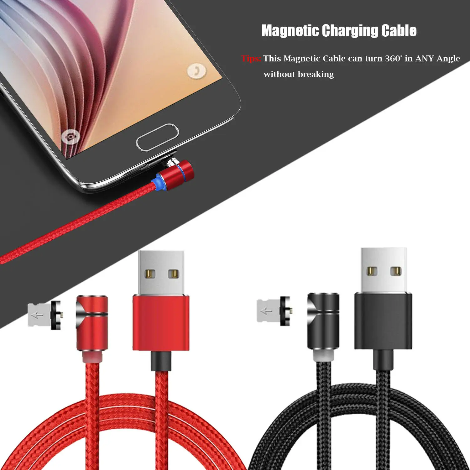 Function Magnetic Cable Micro USB Type C Fast Charging Adapter Phone Magnet Mobile Cables For iphone Android Smart | Мобильные