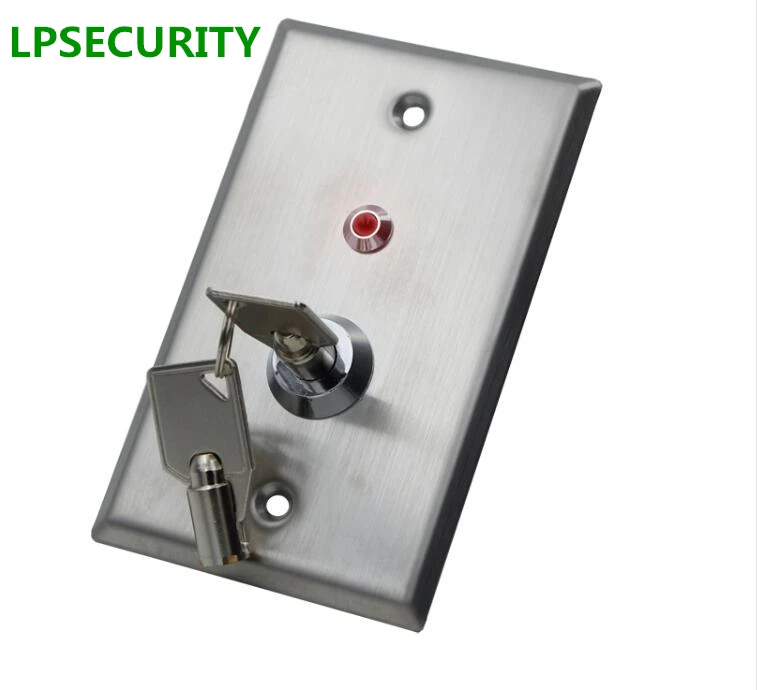 LPSECURITY светодиодный кнопочный выключатель из нержавеющей стали для дверных