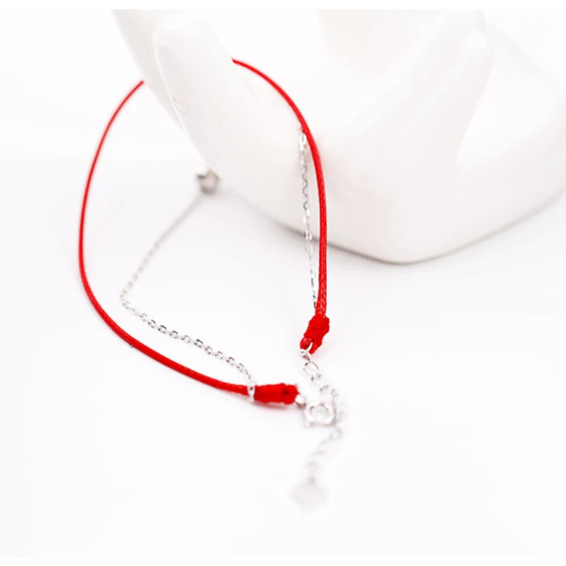 Новинка 925 украшение для женщин в виде Красной веревки модные подарки|silver ornaments|red