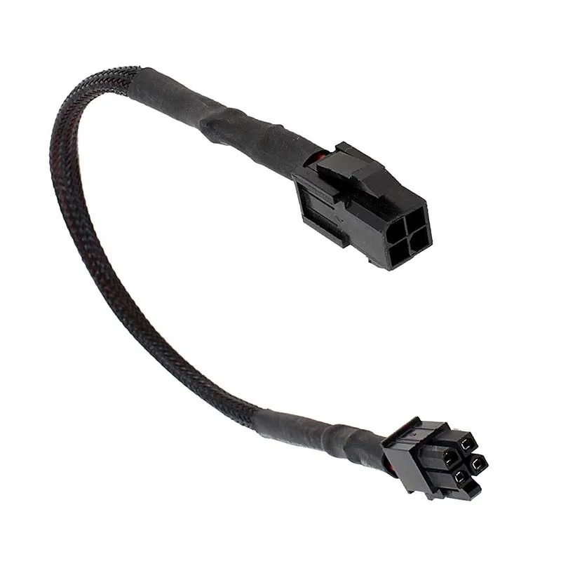 Удлинительный кабель питания для ЦП с рукавом ATX 4 Pin P4 Male к Female|Сетевые шнуры и