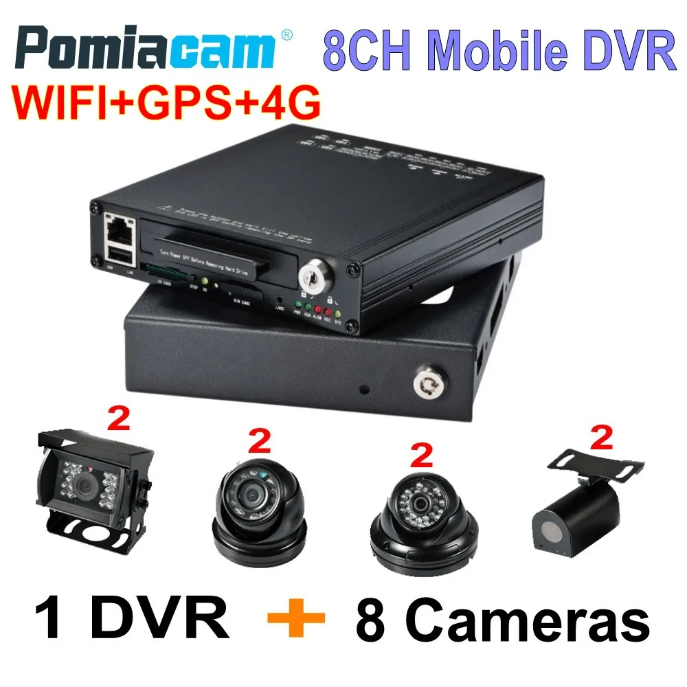 8 канальный HD MDVR HDVR8085 4G WIFI GPS HDD Мобильный DVR Full 1080P Автомобильный мобильный