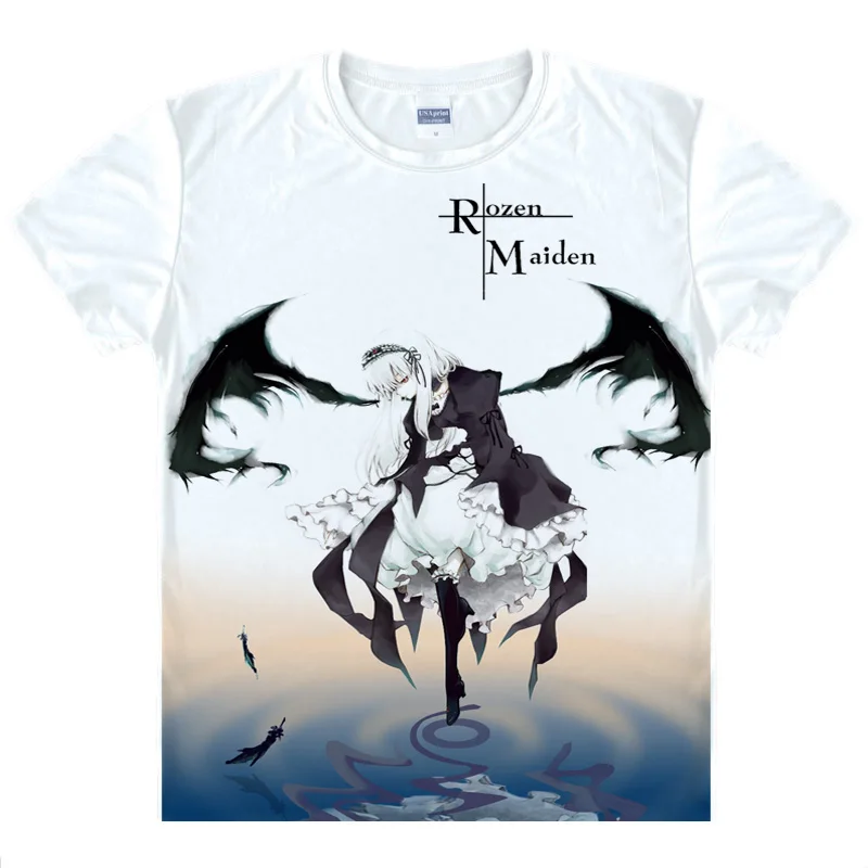 Аниме рубашка Coolprint Rozen Maiden футболки в разных стилях с коротким рукавом Suigintou