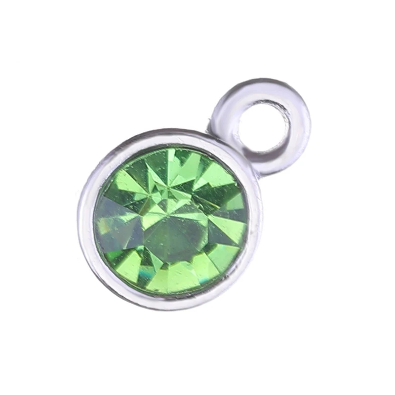Juya 30 шт./лот Оптовая продажа ручной работы многоцветные камни CZ Birthstone Charms Pendants для создания ювелирных изделий своими руками женщинам и детям на день рождения.
