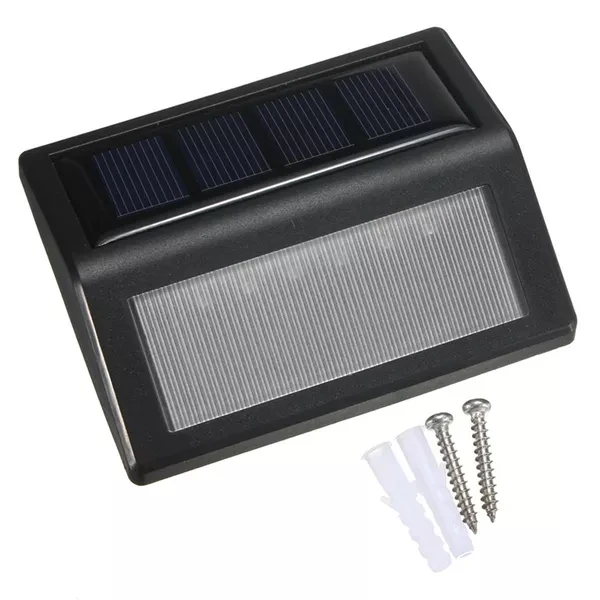 6LED Солнечный лестничный светильник, PIR датчик движения, панельная лампа, наружный светильник, садовая дорожка, аварийная лампа для стены, лестничная площадка