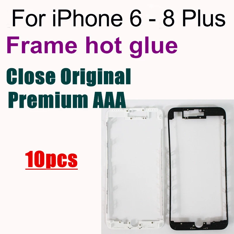 10 шт. для iPhone 6 6s 7 8 plus высококачественный горячий клей передняя рамка ЖК средняя