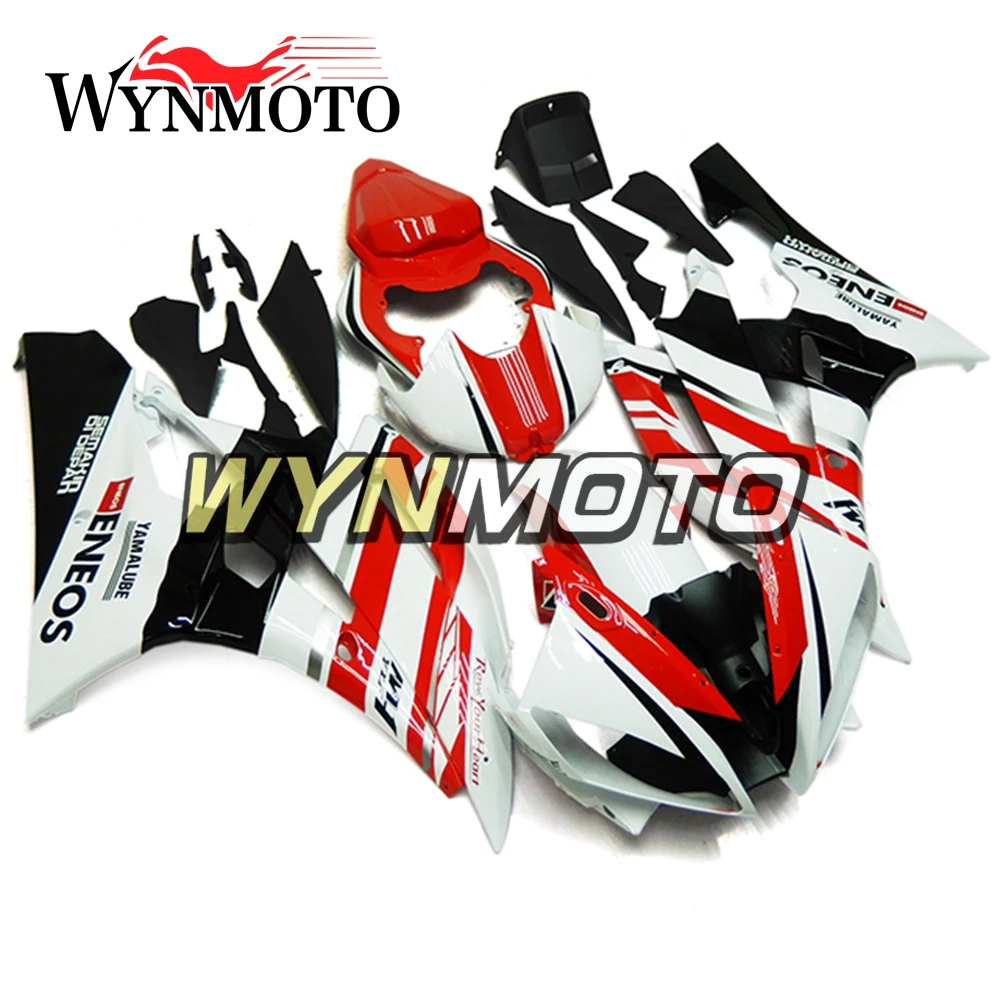 Обтекатели из пластика для мотоцикла Yamaha YZF R6 2006 2007 06 07 красного и белого